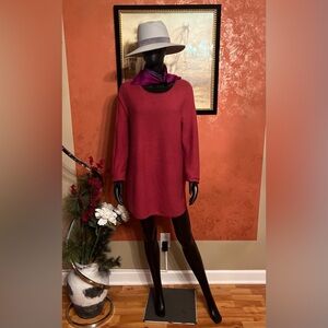 Red Fitted Blouse Tunic NWT